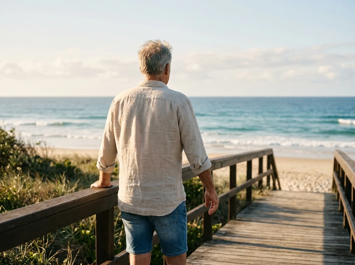 Anonymous older man outdoors - Hardero customer experience